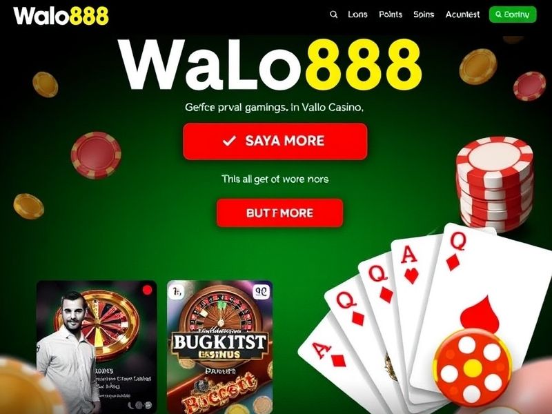 Discover the ultimate gambling experience at walo88.com. Offer a wide range of casino games, sports betting, poker, and live dealer options. Trusted for thrilling, fair, and high RTP games with expert guidance and exclusive promotions.